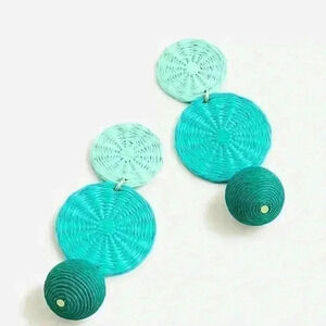 J Crew Triple Drop Rafia Earrings (coming soon)